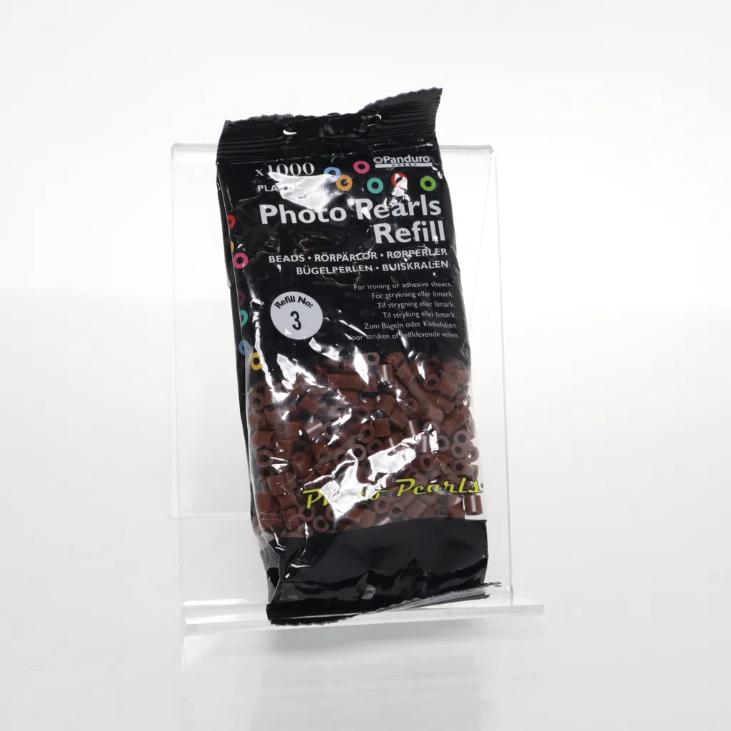 Panduro Hobby - Plastikperlen - Braun