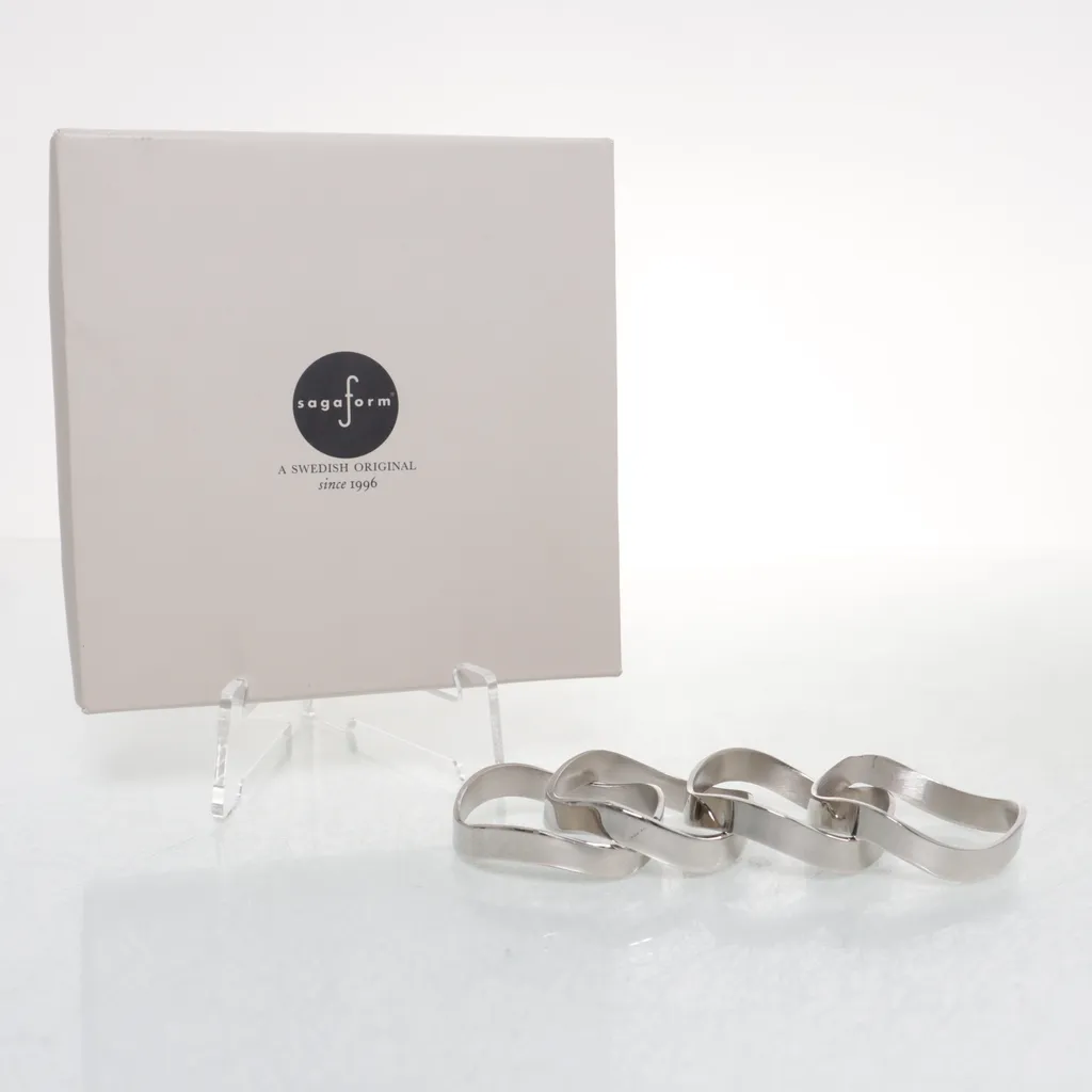 Sagaform - Serviettenringe - Silber