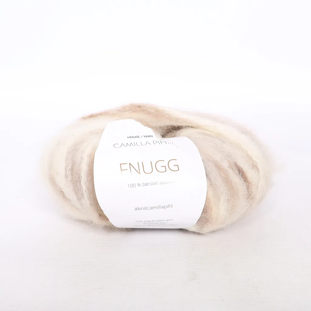 Fnugg - Garn - Weiß
