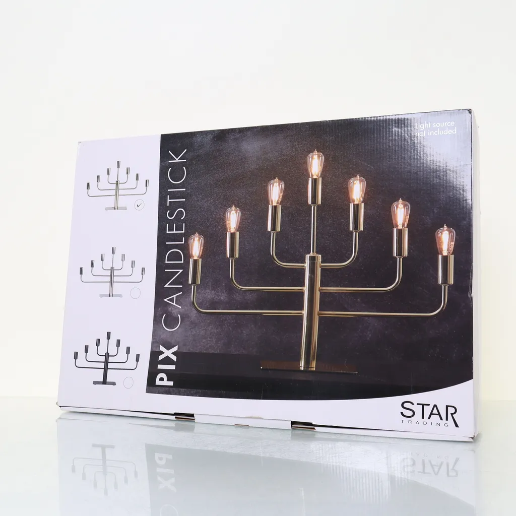 Star Trading - Elektrischer Adventsleuchter - Gold