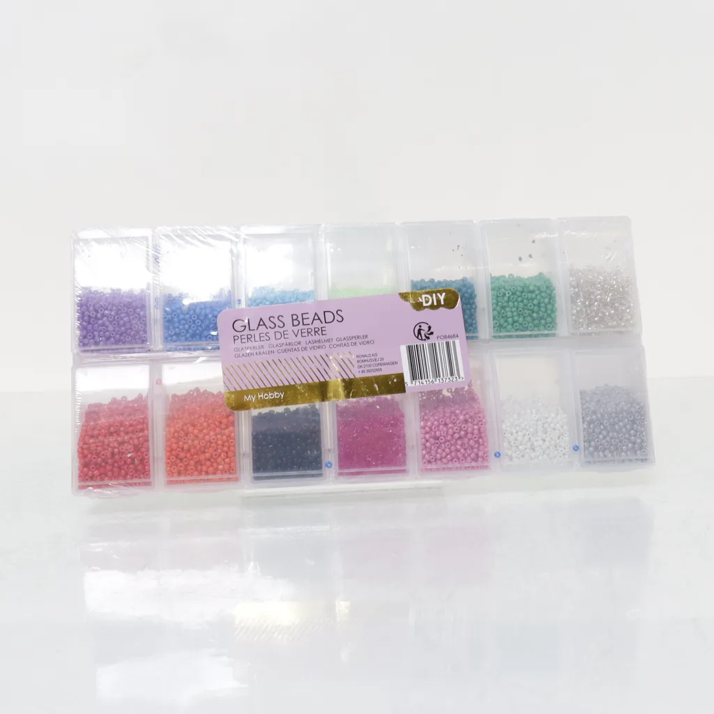Glass Beads - Plastikperlen - Mehrfarbig