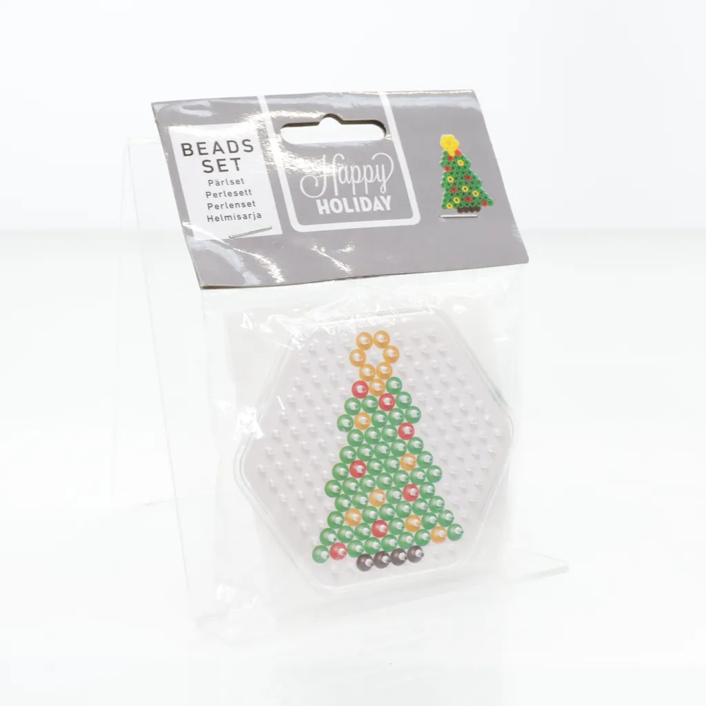 Happy Holiday - Perlenplatte - Transparent