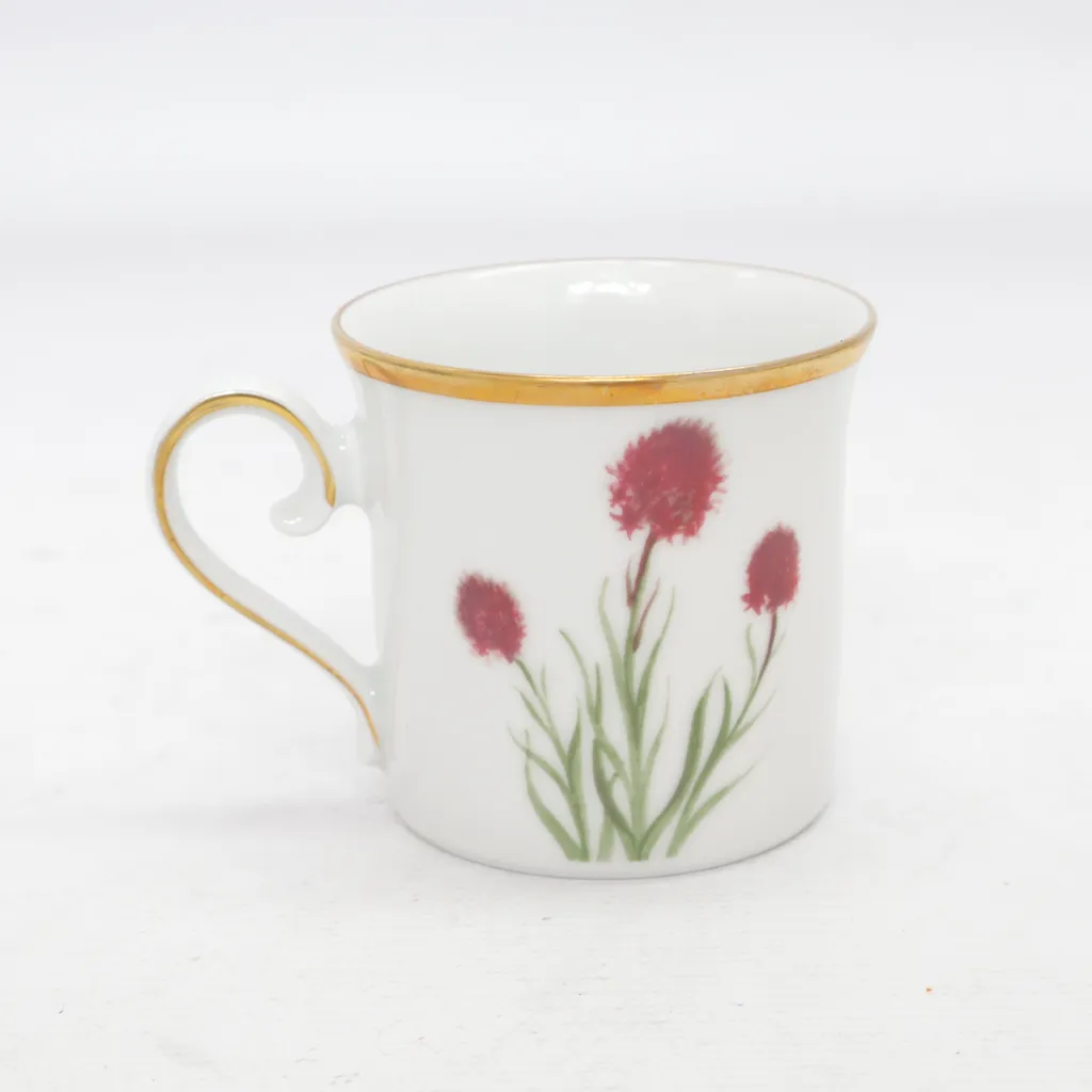Svenska Landskapsblommor - Espressotasse - Weiß