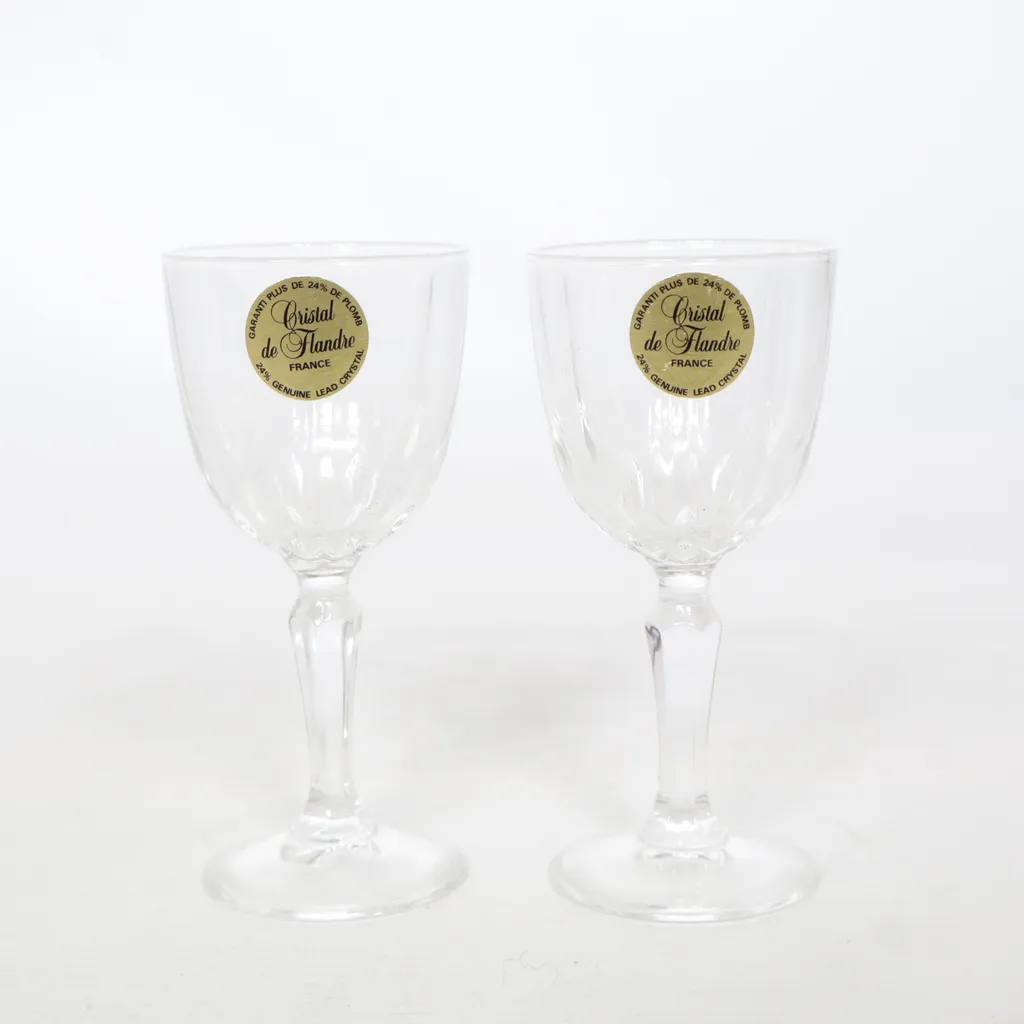 Cristal de Flandre - Schnapsgläser - Weiß