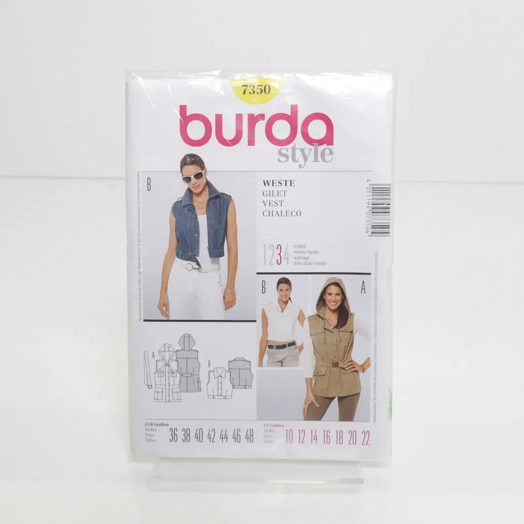 Burda Style - Schnittmuster - Weiß