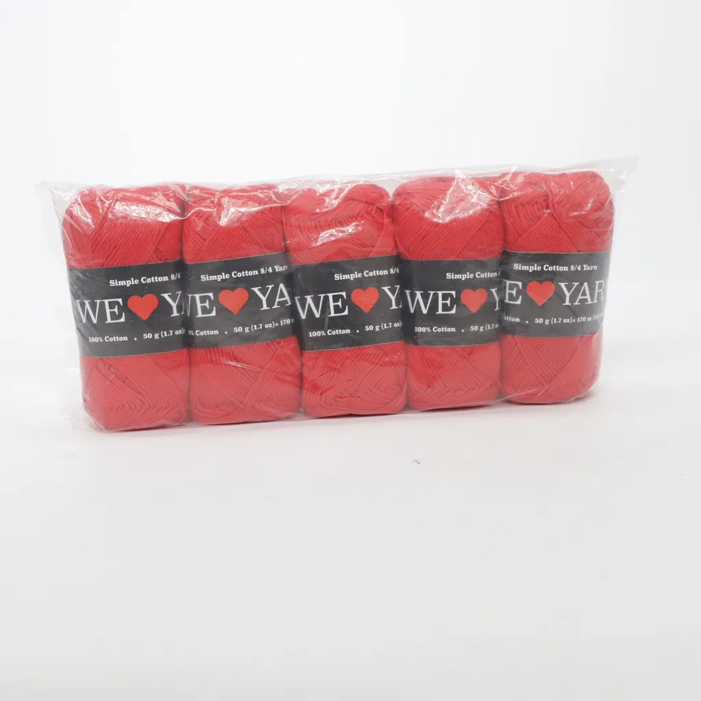 We Love Yarn - Garn - Rot