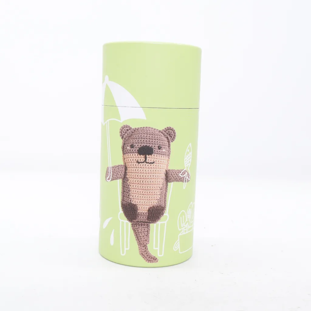 Topp - Stickmuster - Braun