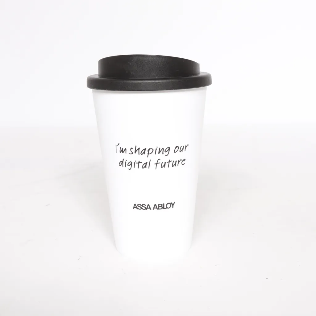 Assa Abloy - Take-Away-Becher - Weiß