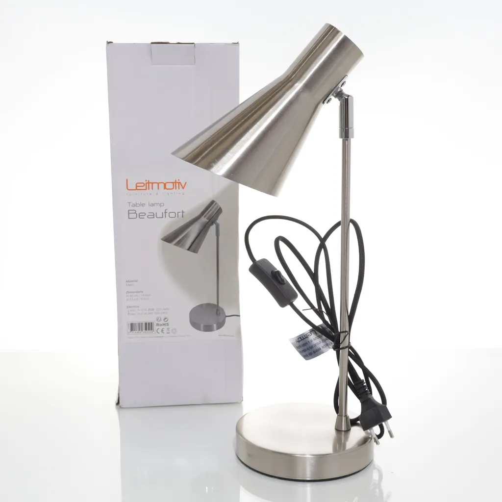 Beaufort - Schreibtischlampe - Silber