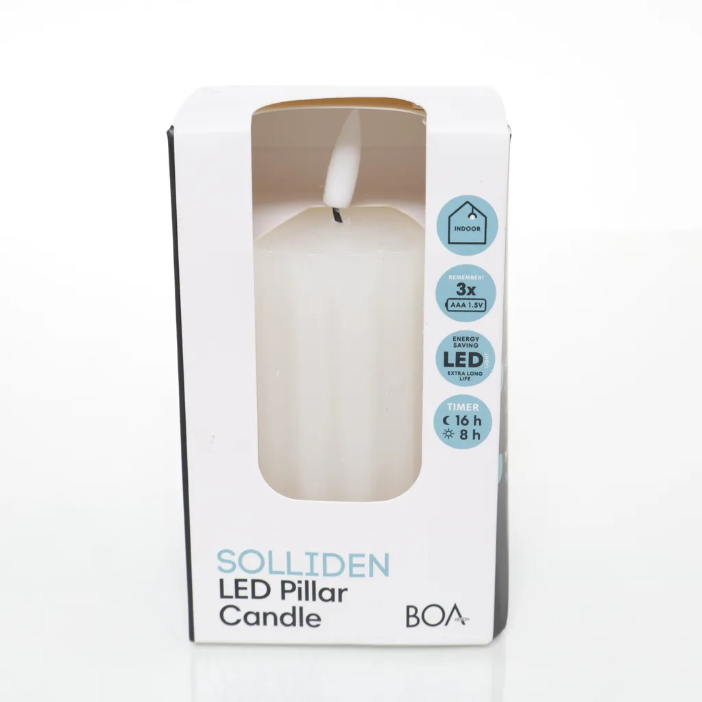 Boa Design - LED-Kerze - Weiß