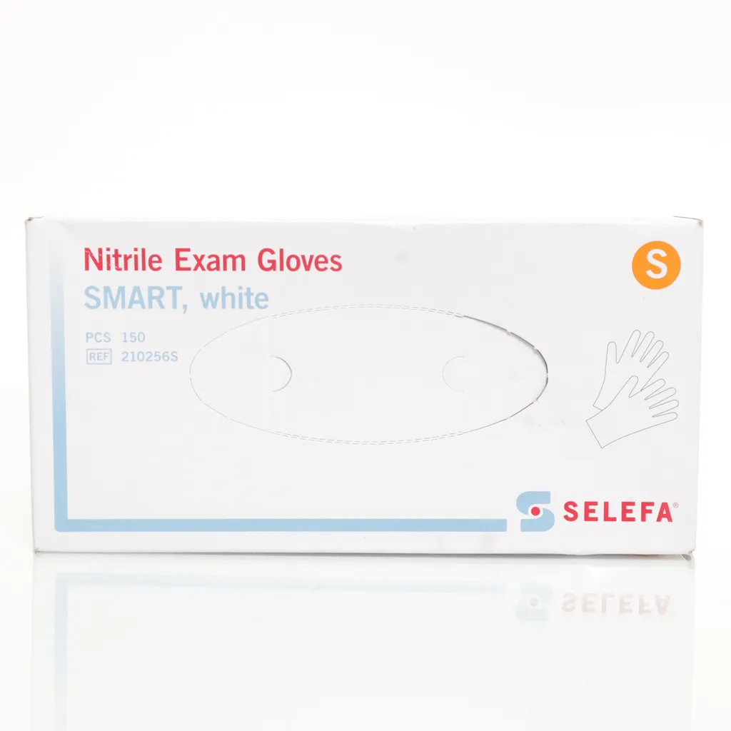 Selefa - Plastikhandschuhe - Größe: 7 - Weiß