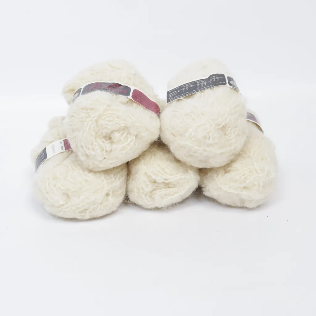 Boucle Rustique - Garn - Weiß