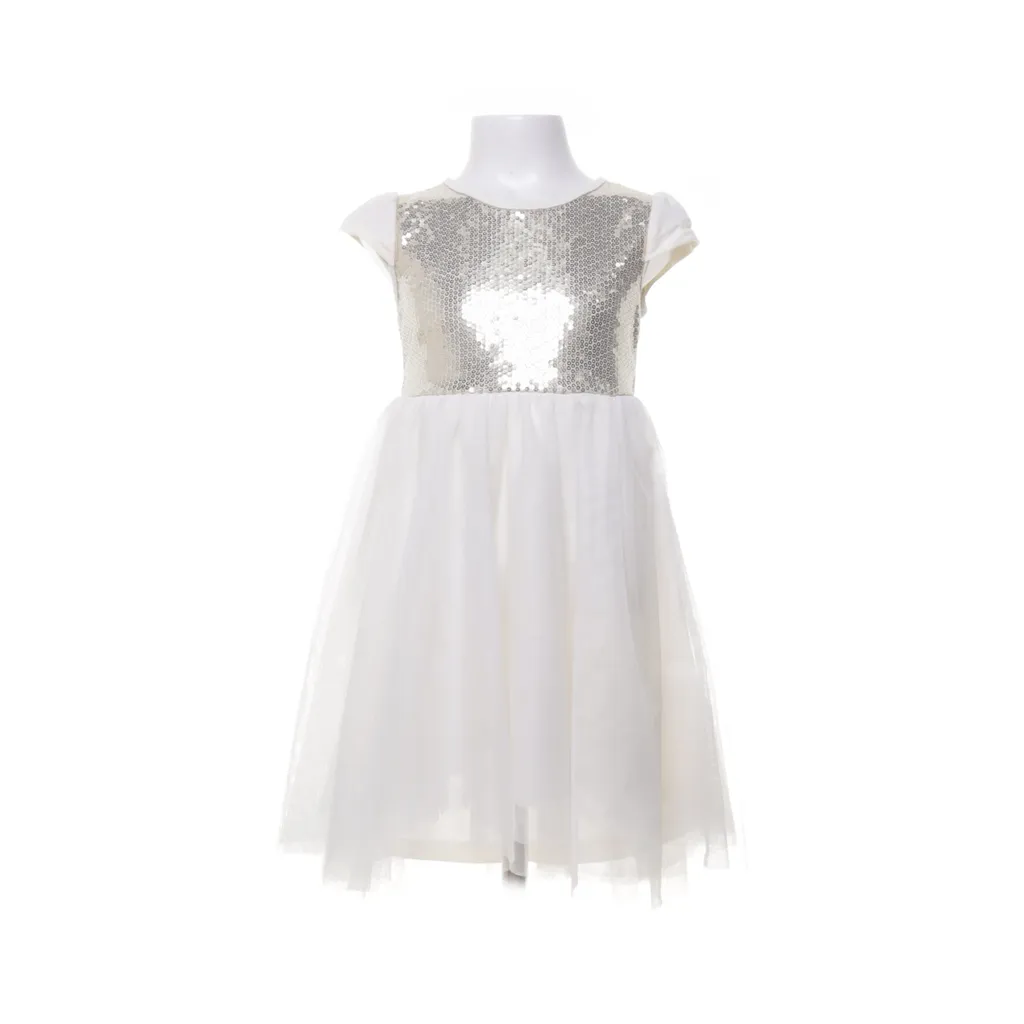 Kids by Lindex - Kleid - Damen - Größe: 110/116 - Weiß