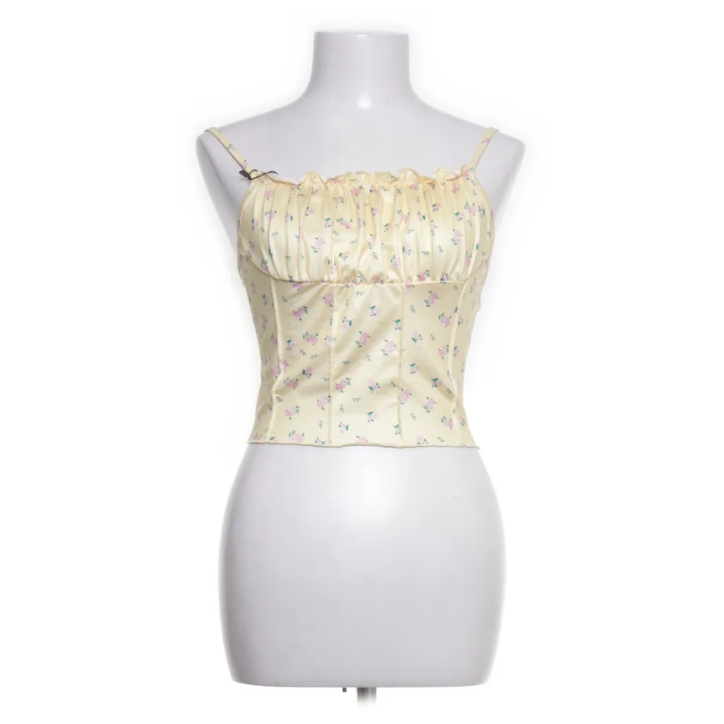 Shein - Crop Top - Damen - Größe: 38 - Gelb