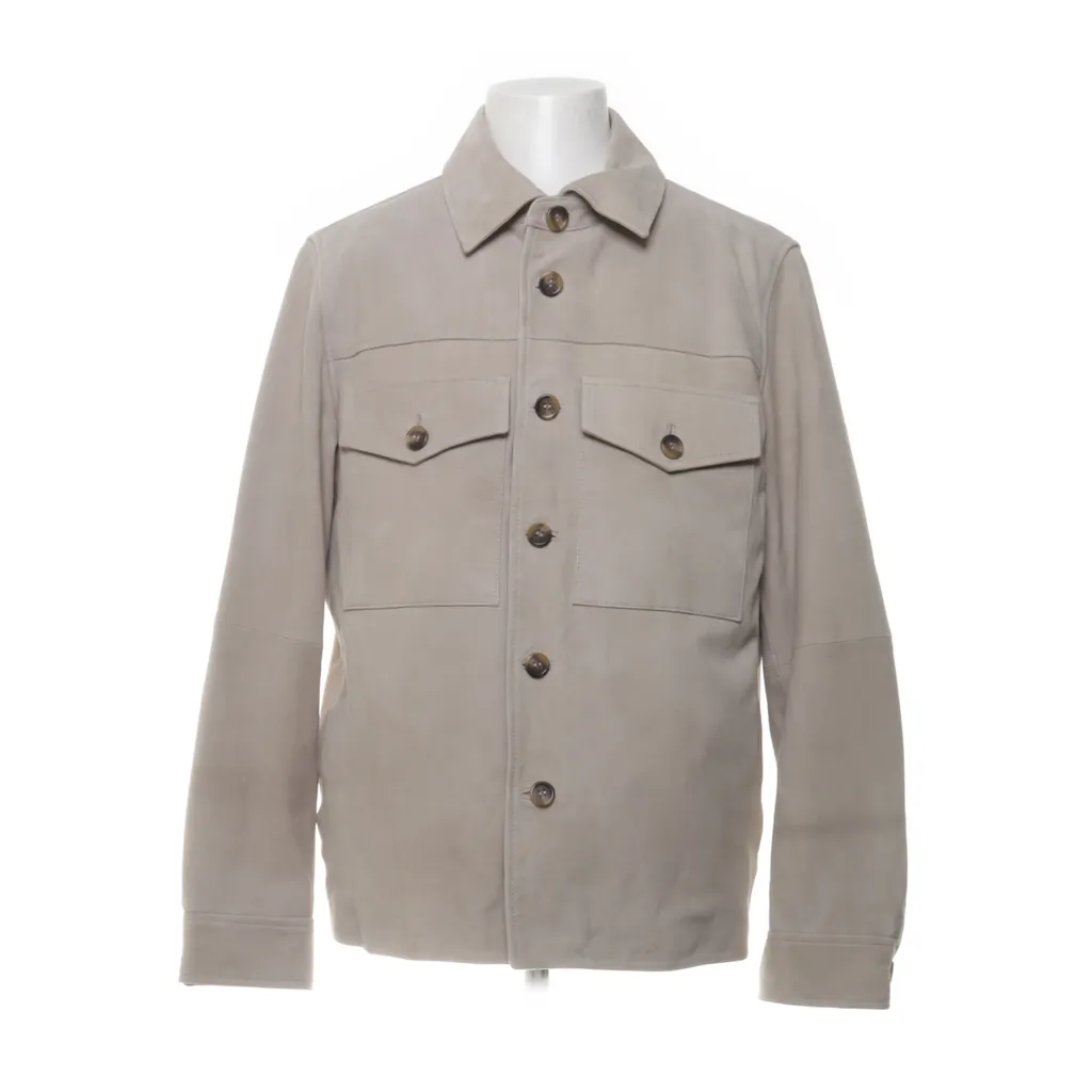 Selected Homme - Lederjacke - Herren - Größe: L - Beige
