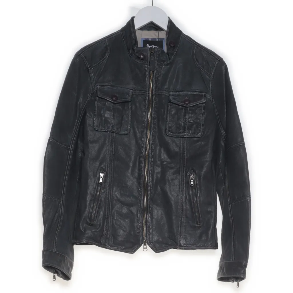 Pepe Jeans - Lederjacke - Herren - Größe: S - Grau