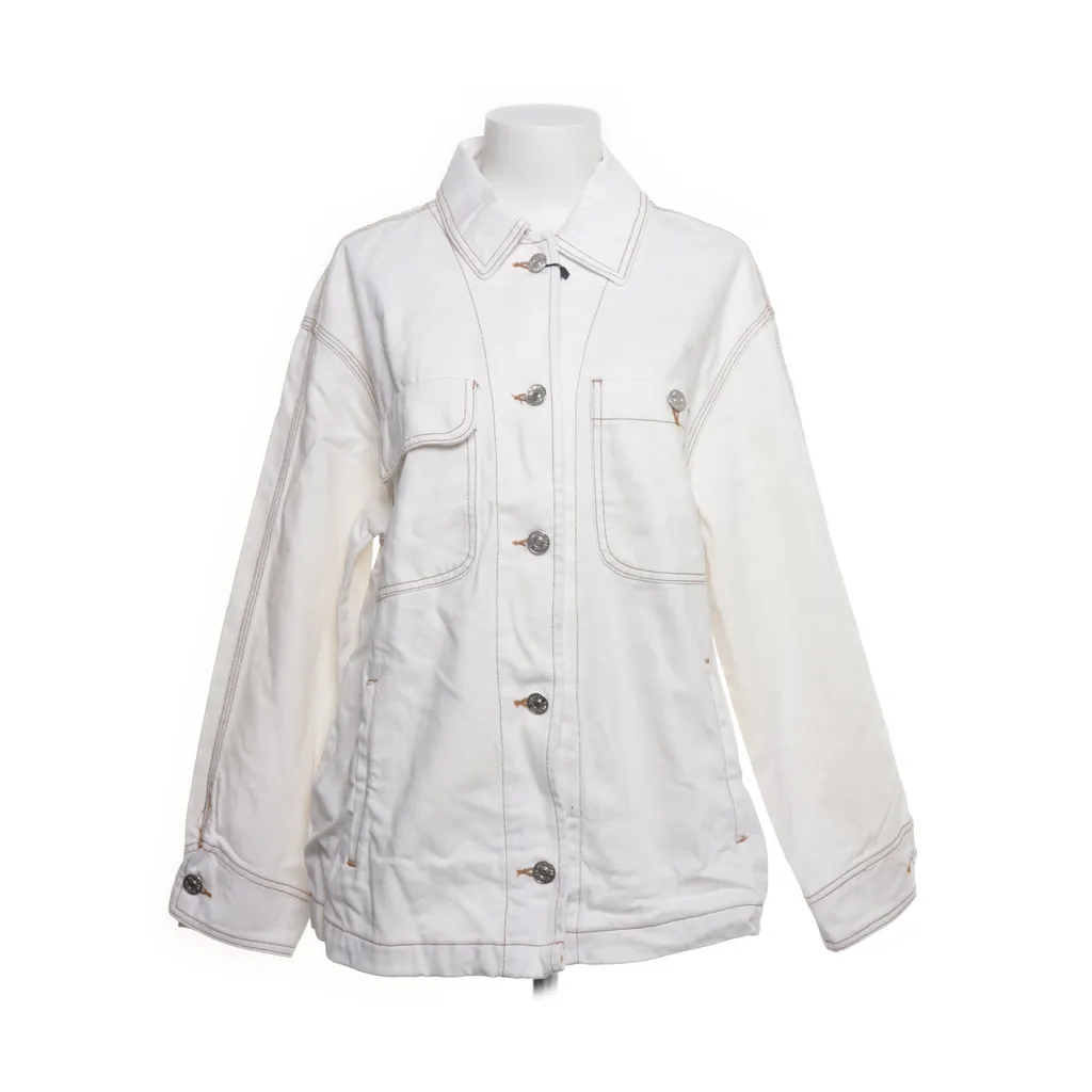 Bershka - Jeansjacke - Damen - Größe: L - Weiß