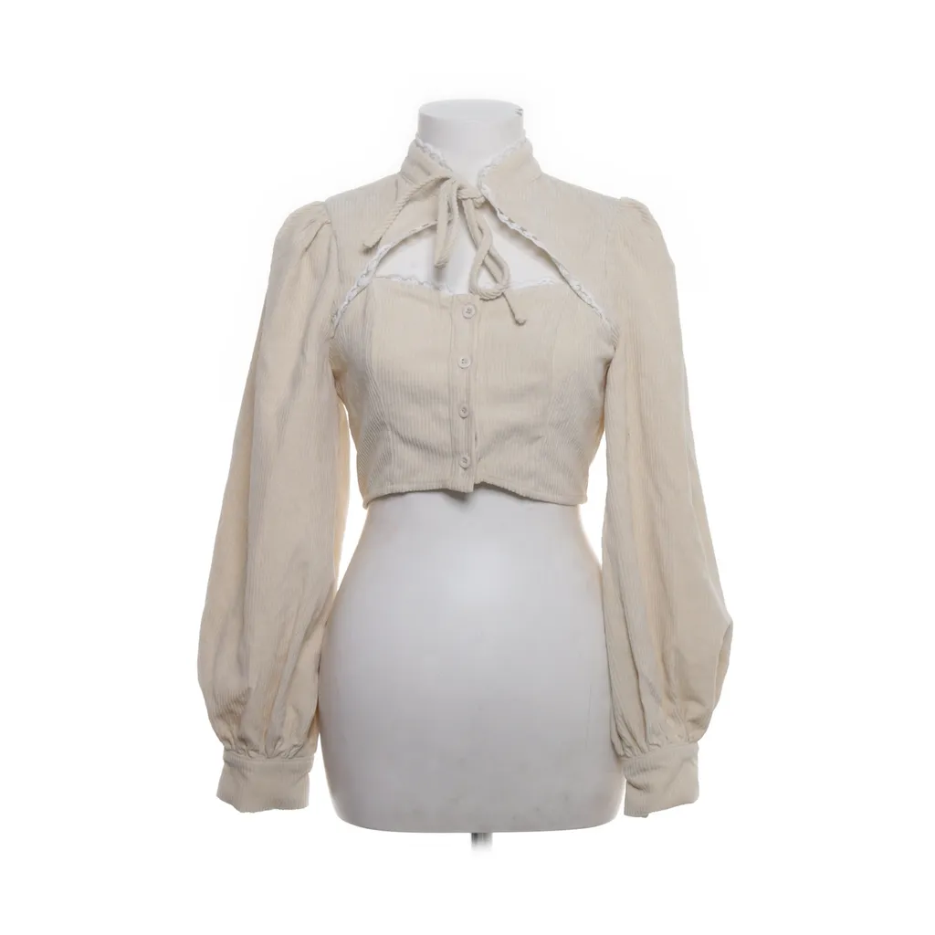 Shein Mod - Crop Top - Damen - Größe: XS - Beige