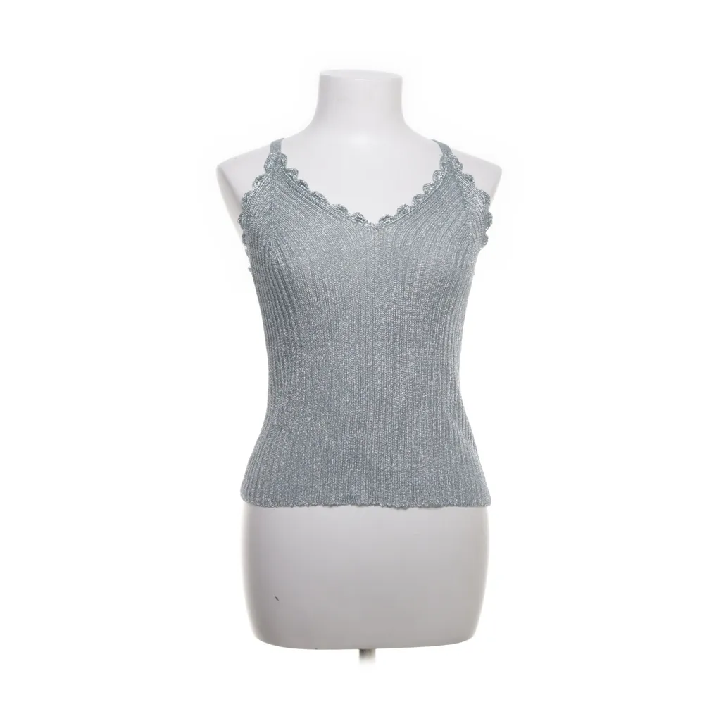 Ganni - Tank­top - Damen - Größe: S - Silber