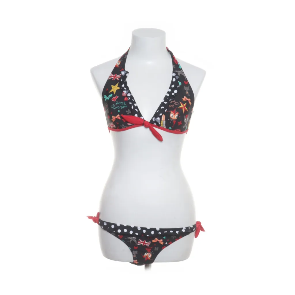 Deluxe - Bikini - Damen - Größe: S - Schwarz