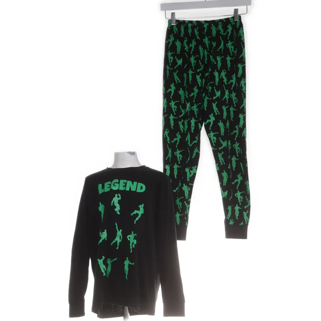 The Pyjama Factory - Pyjama - Größe: 152/158 - Schwarz