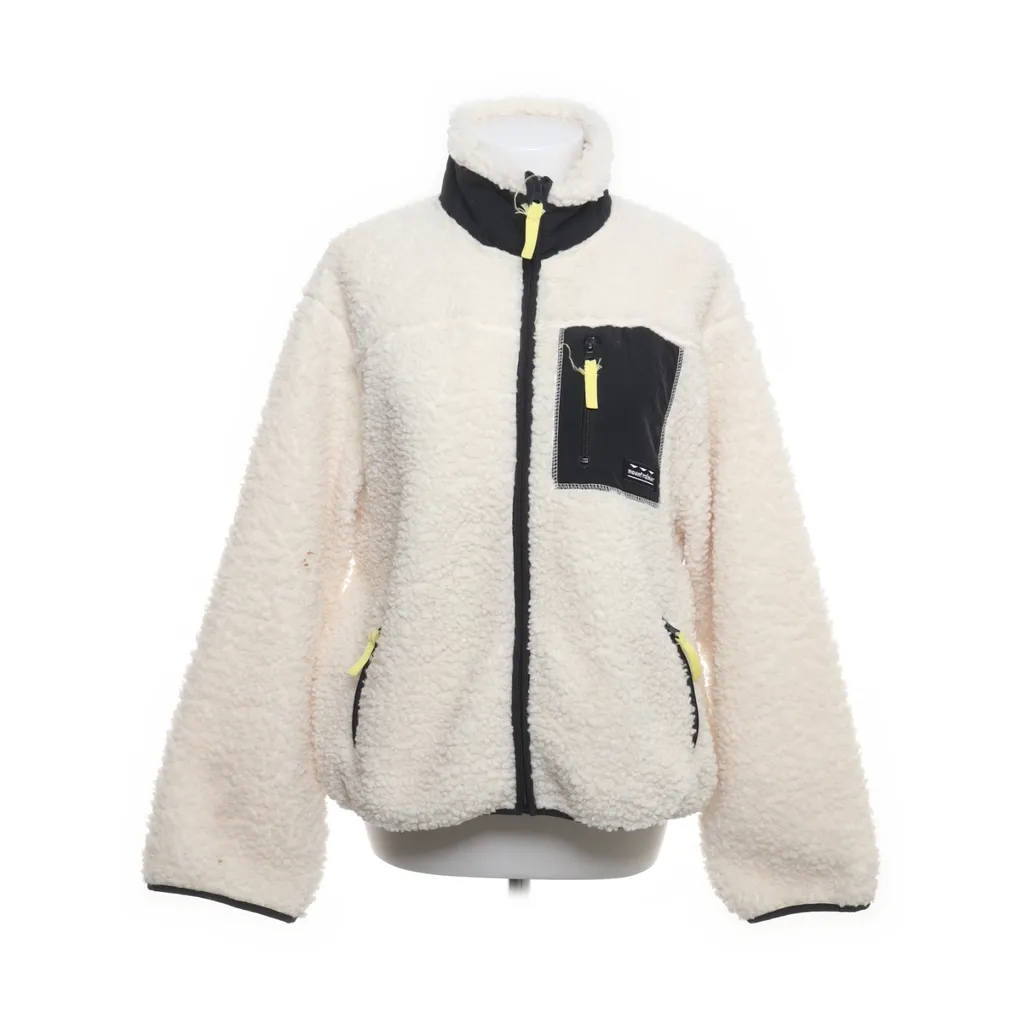 H&M - Fleecejacke - Damen - Größe: M - Weiß