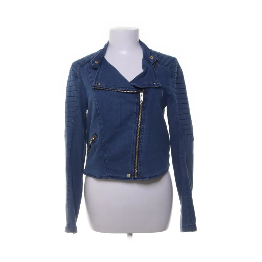 &Denim by H&M - Bikerjacke - Damen - Größe: 40 - Blau