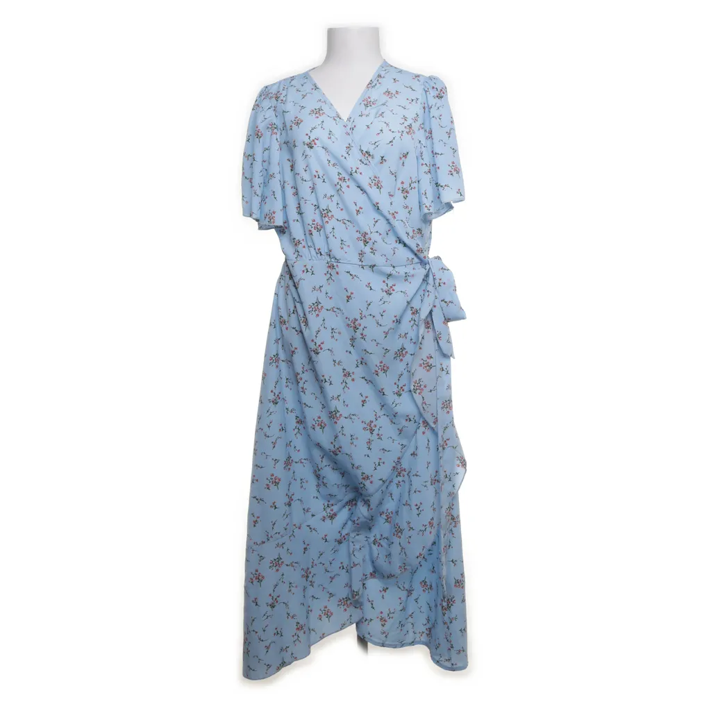 Shein Curve - Wickelkleid - Damen - Größe: 2XL - Blau