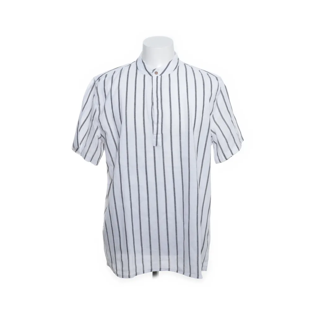 Shein - Kurzarmhemd - Herren - Größe: XL - Weiß