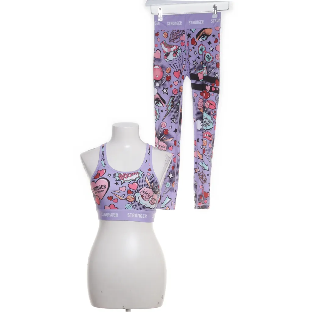 Stronger - Trainingsanzug Set - Damen - Größe: XS - Lila