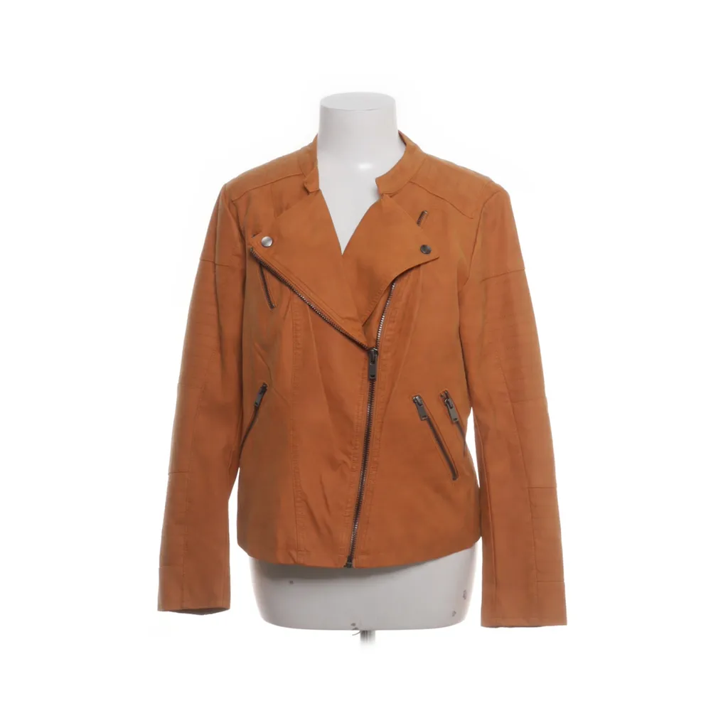 ONLY Carmakoma - Bikerjacke - Damen - Größe: 42 - Orange