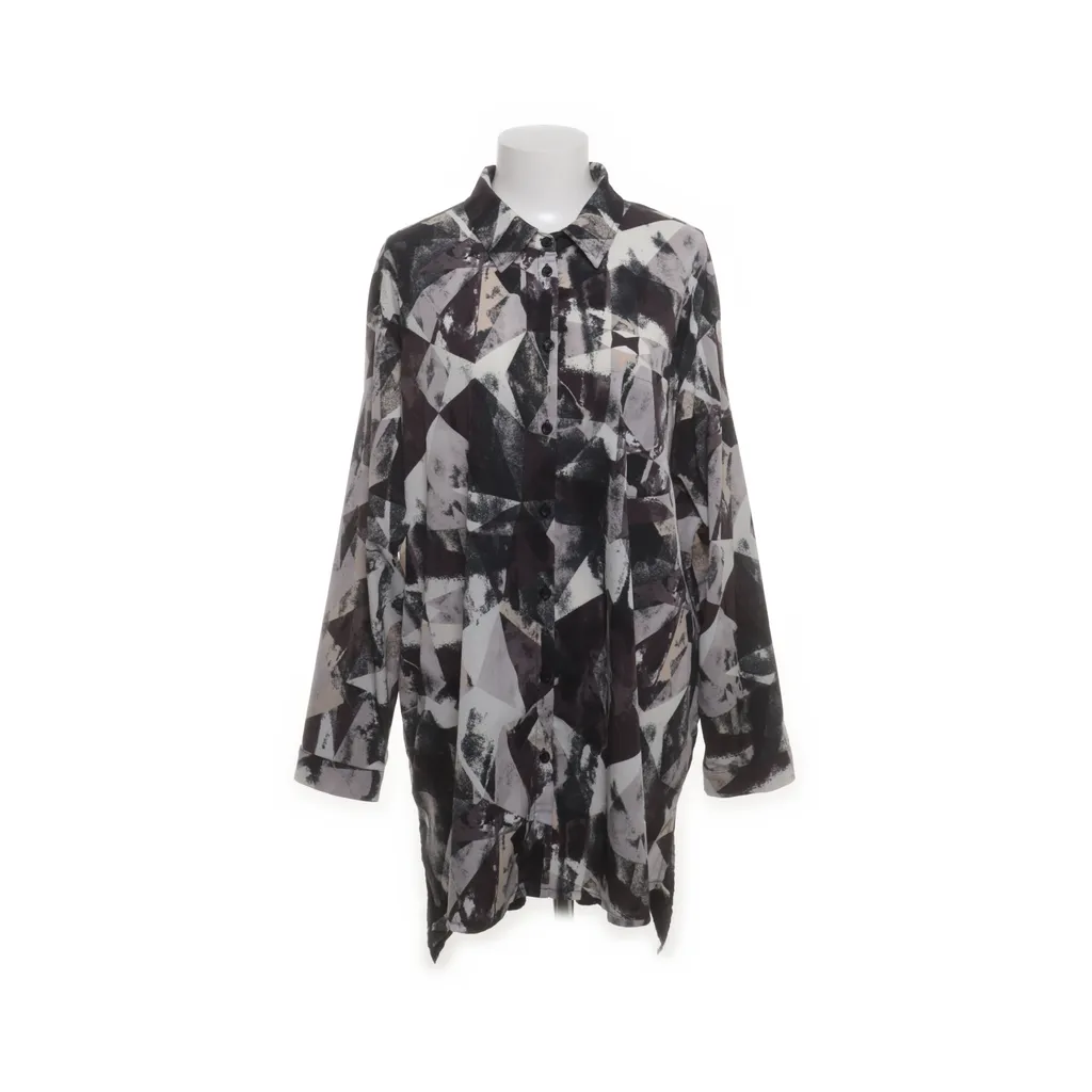 Yu by Ulla Popken - Hemd - Damen - Größe: 50/52 - Schwarz