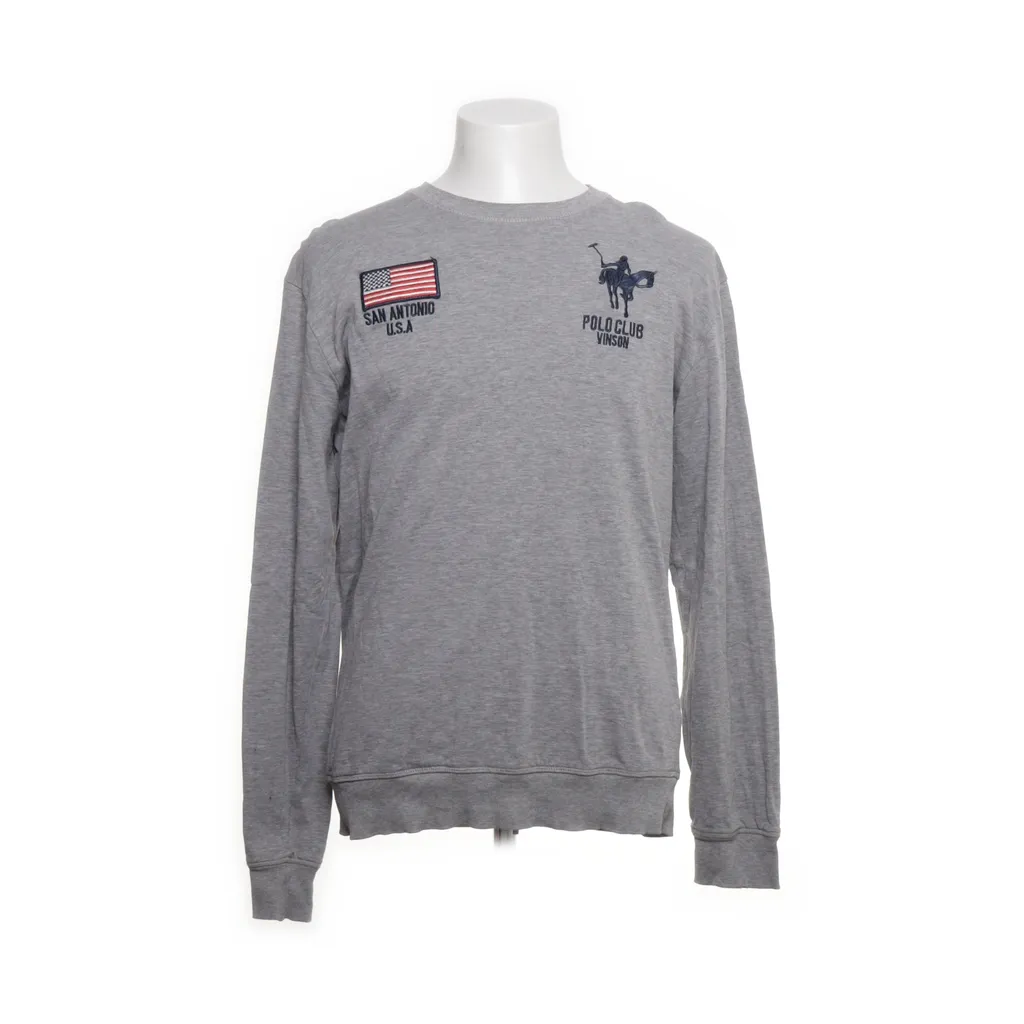 Vinson Polo Club - Sweatshirt - Herren - Größe: L - Grau