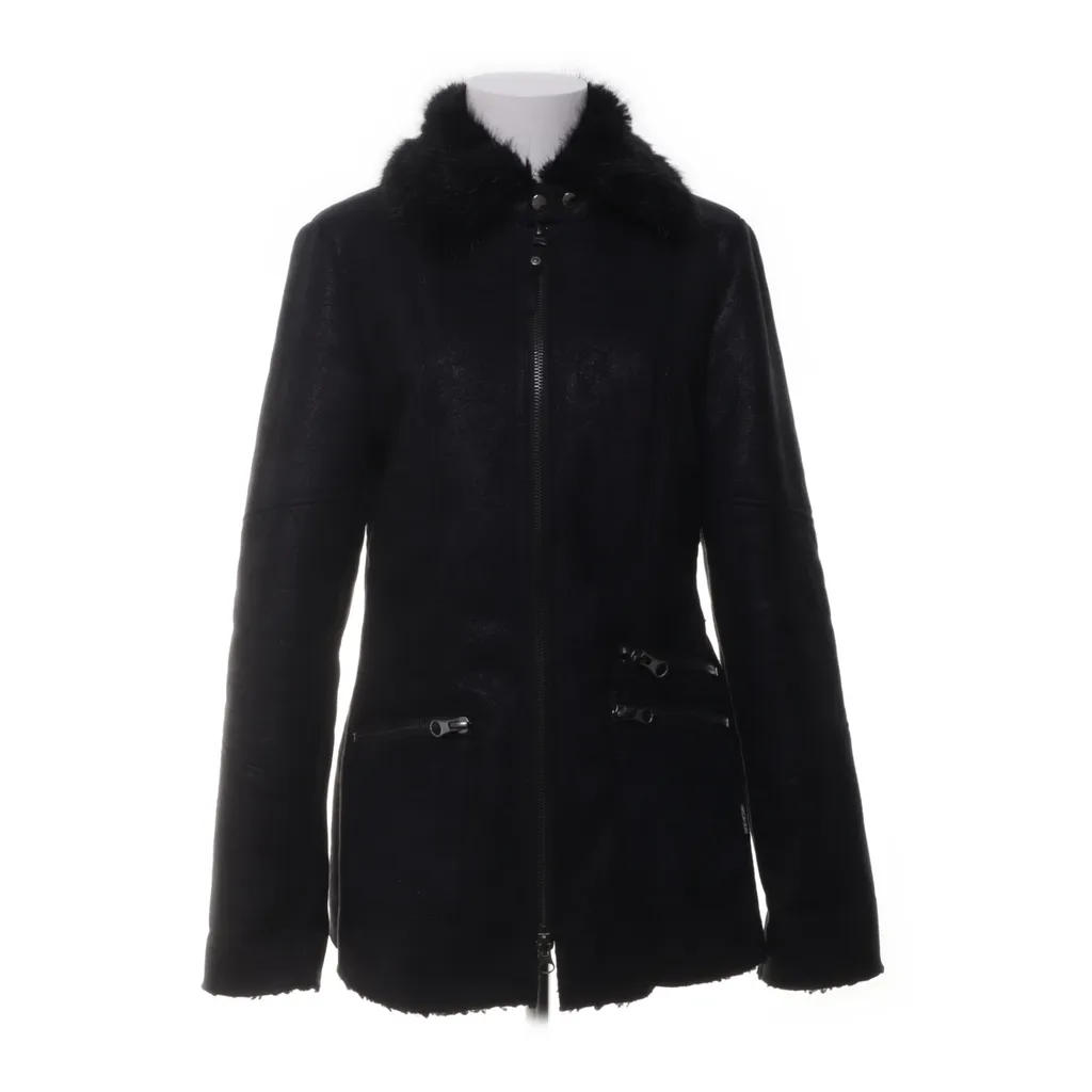 Marc Cain - Shearling Jacke - Damen - Größe: 36 - Schwarz
