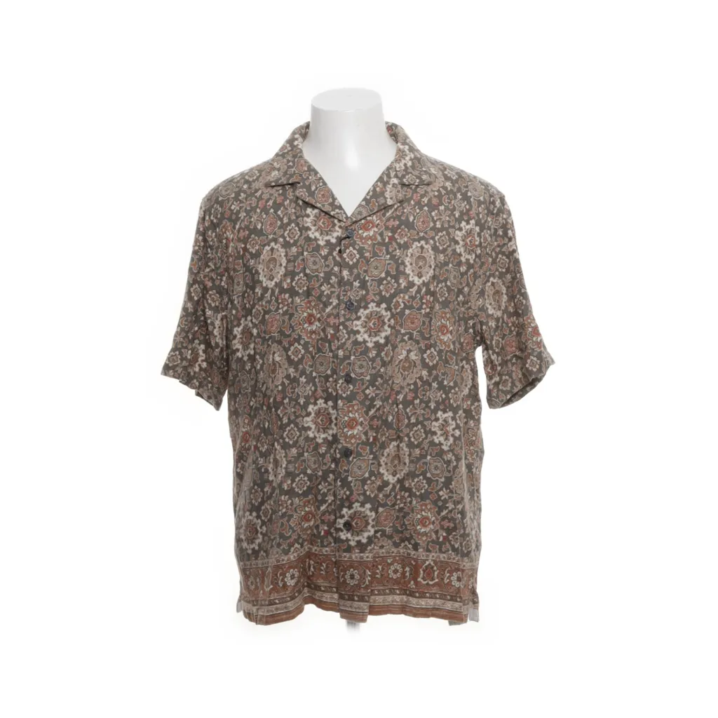 The A&F Sumer Linen Blend - Kurzarmhemd - Herren - Größe: M - Grau
