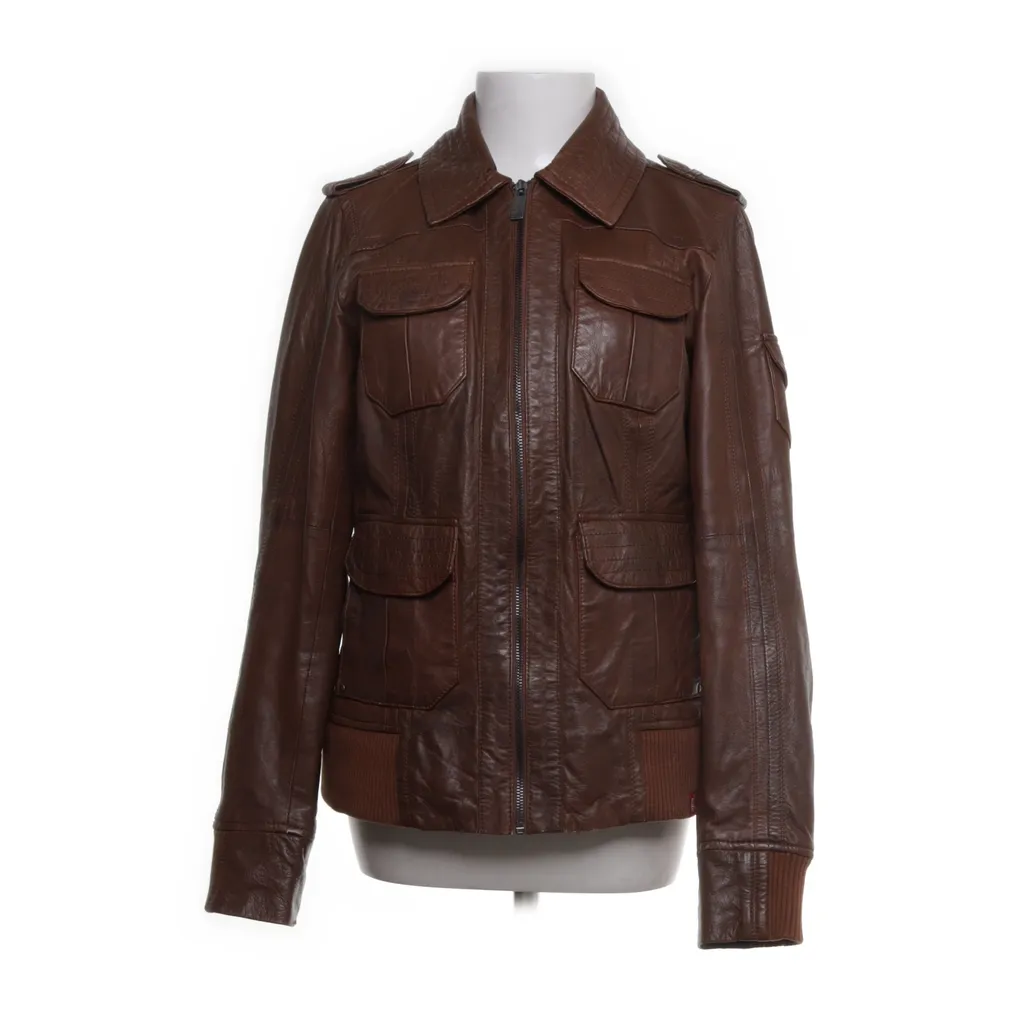 EDC by ESPRIT - Lederjacke - Damen - Größe: XL - Braun