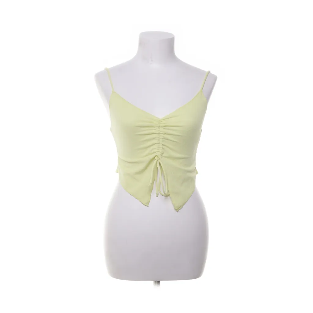 Pull & Bear - Crop Top - Damen - Größe: S - Gelb