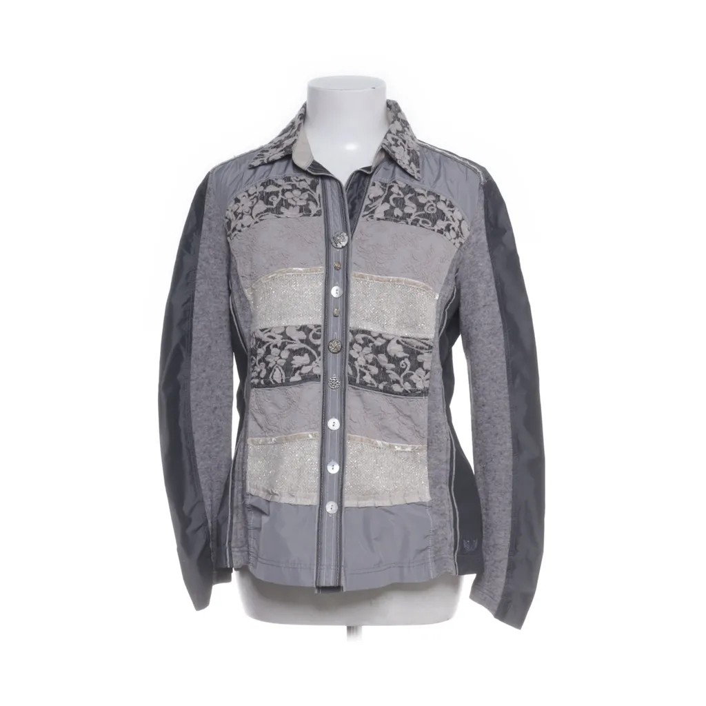 Just White - Strickjacke - Damen - Größe: 40 - Grau