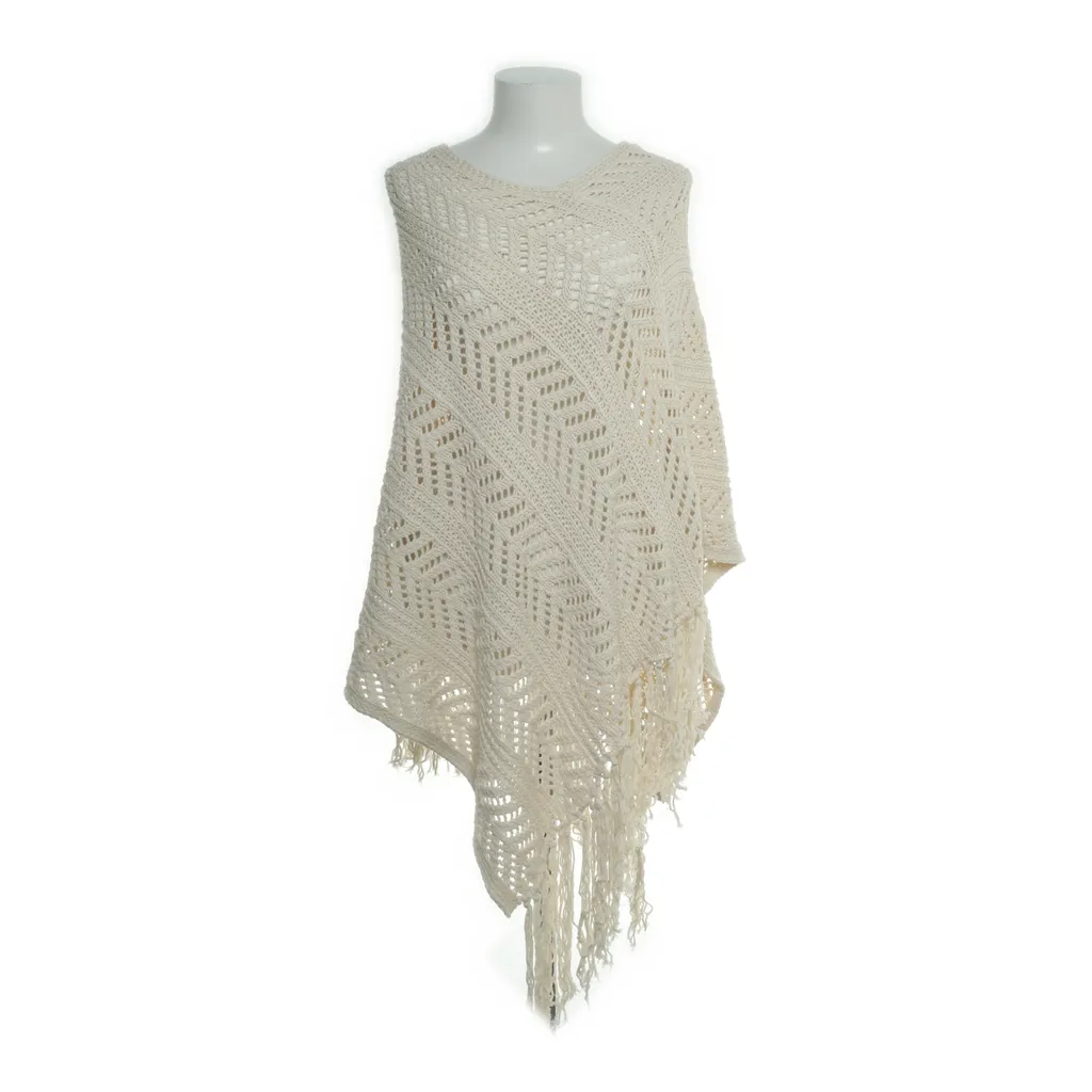 Zara - Poncho - Damen - Größe: S/M - Weiß