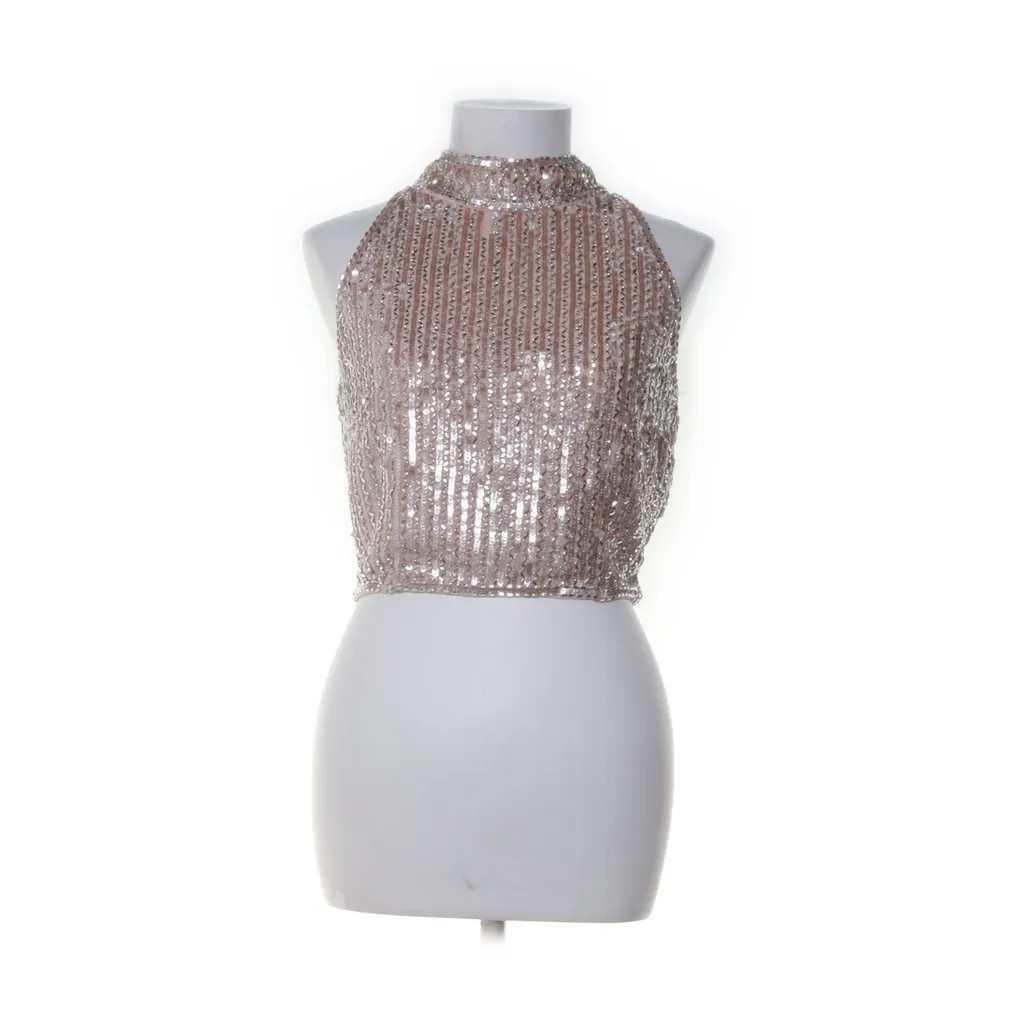 Lace & Beads - Crop Top - Damen - Größe: XS - Beige