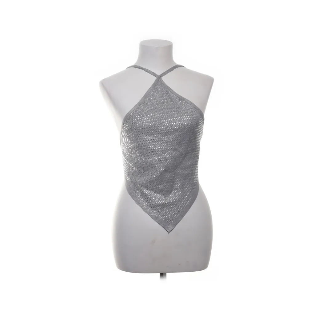 Zara - Neckholder Top - Damen - Größe: M - Silber