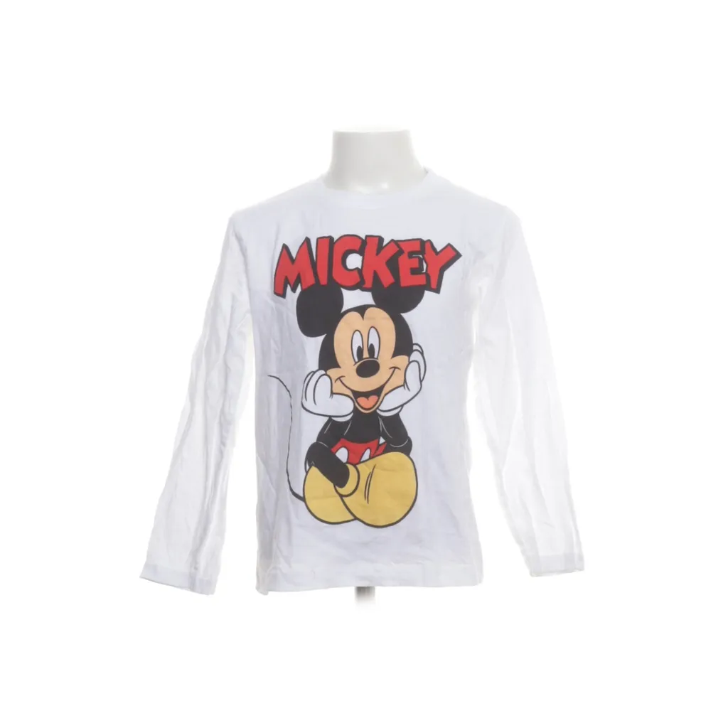 Disney Mickey Mouse - Langarmshirt - Größe: 128 - Weiß