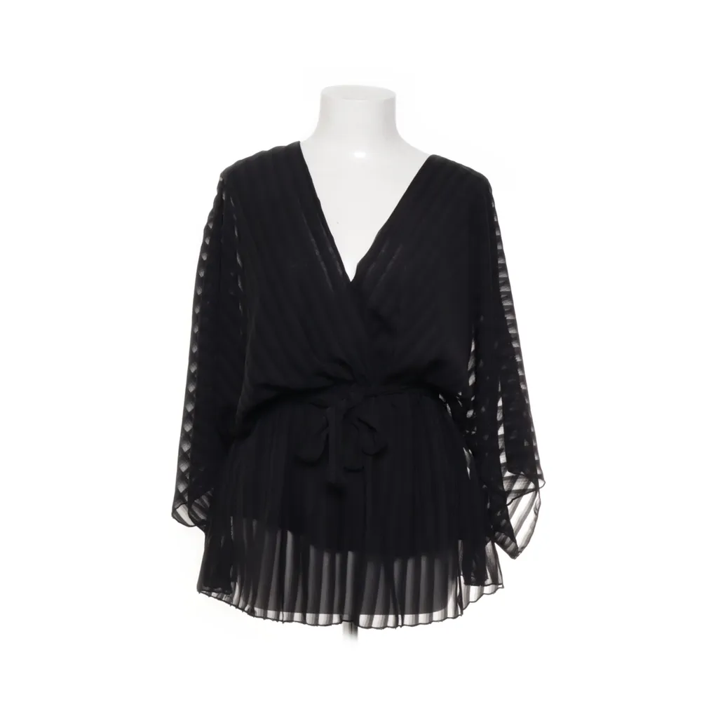 Boohoo - Wickelbluse - Damen - Größe: S/M - Schwarz