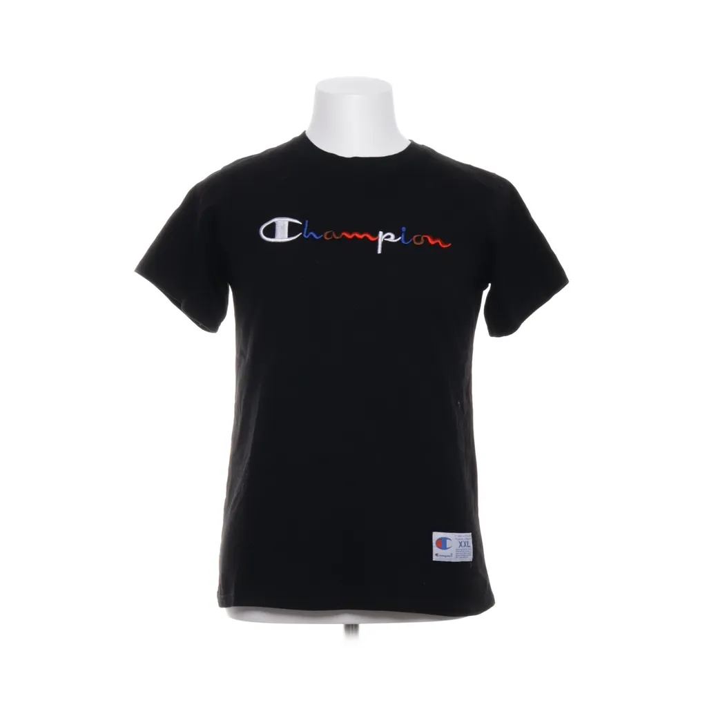 Champion - T-shirt - Herren - Größe: L/XL - Schwarz