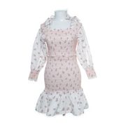 Dress White Pink from By Malina Sellpy