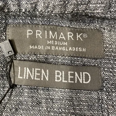 Skjorta (Grå) från Linen Blend Bomull, Linne thumbnail 3