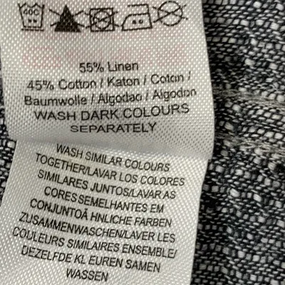 Skjorta (Grå) från Linen Blend Bomull, Linne thumbnail 4