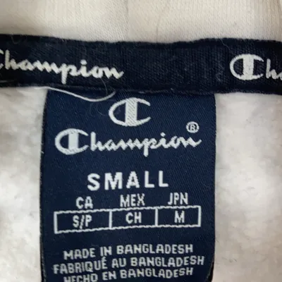 Huvtröja (Vit) från Champion Polyester, Bomull thumbnail 3