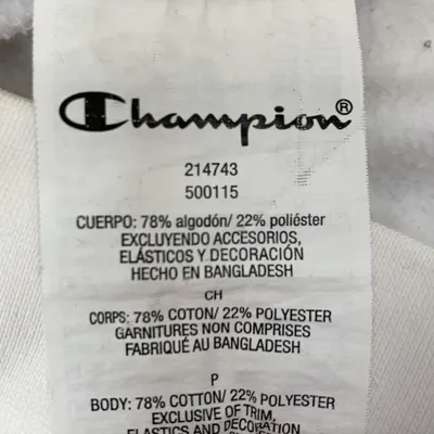 Huvtröja (Vit) från Champion Polyester, Bomull thumbnail 4