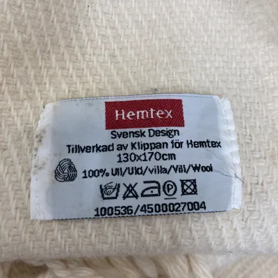 Pläd (Beige) från Hemtex Ull thumbnail 3